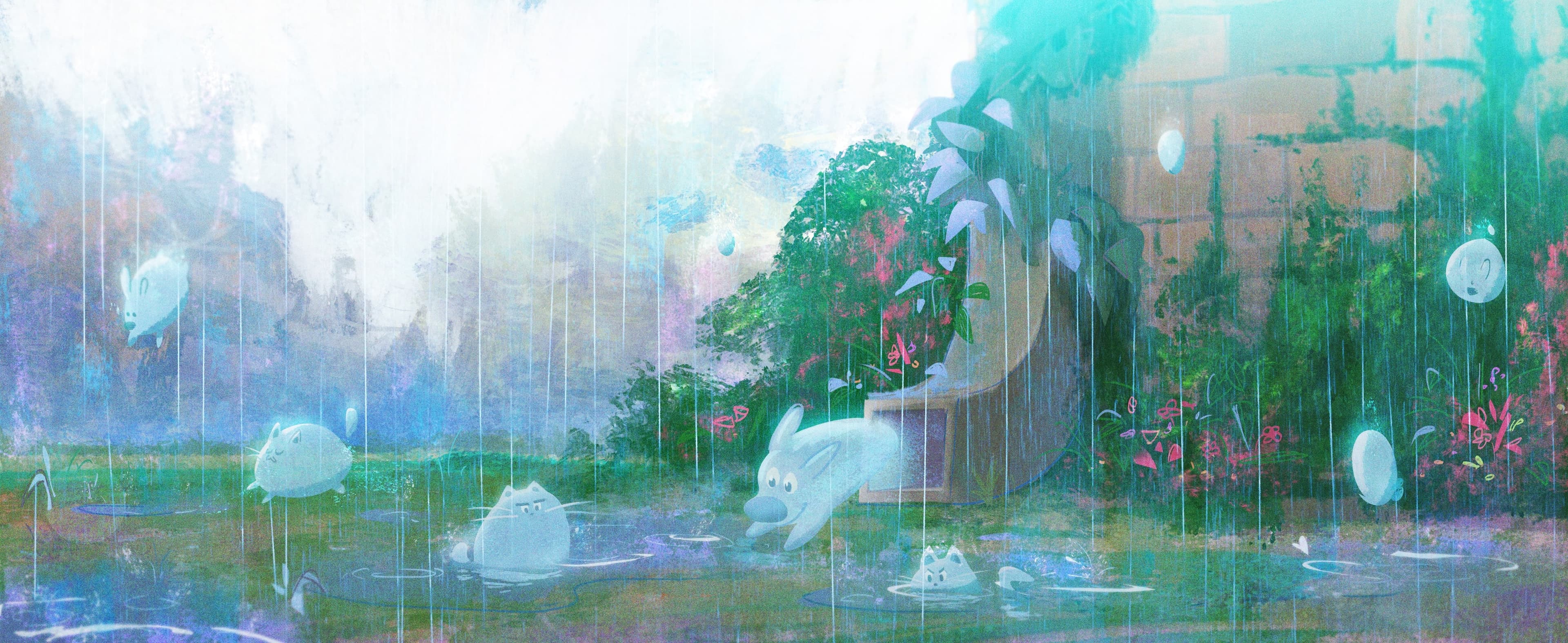 Raining Concept